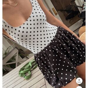 Leslie Amon Polka Dot Swim One piece